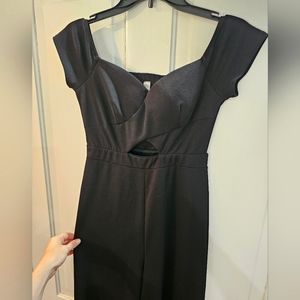 Hello Miss S Black Off Shoulder Jumpsuit